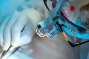 Microsurgical procedure using surgical magnification for varicocele treatment